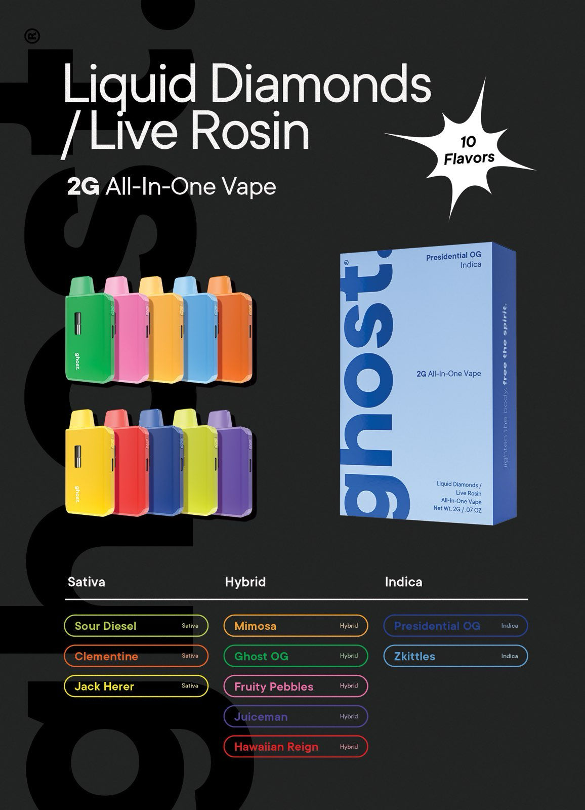 Ghost Live Rosin Disposable 2g