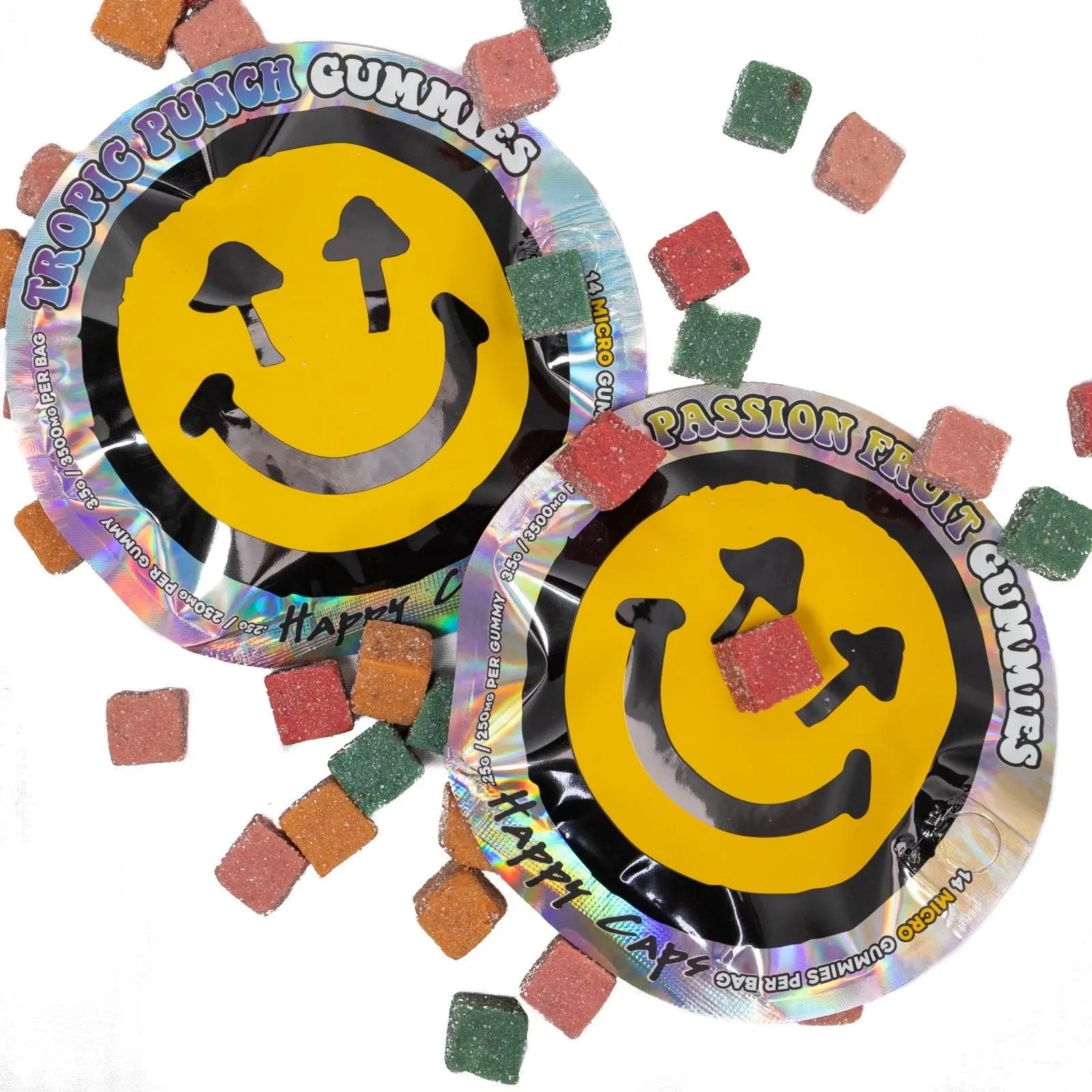 Happy Caps Gummies 3.5g – Premium Psychedelic Mushroom Edibles in Assorted Flavors for Enhanced Mood and Clarity